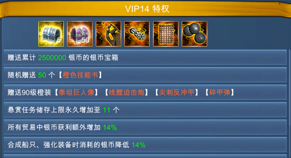 43u《航海霸业》VIP特权介绍